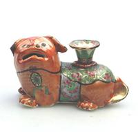 Chinese Canton Famille Rose Porcelain Buddhist Lion Candlestick 19th Century (3 of 9) Chinese Canton Famille Rose Porcelain Buddhist Lion Candlestick 19th Century (3 of 9)
