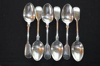 A Harlequin Set of George IV and Later Silver Fiddle Pattern Flatware (6 of 7) A Harlequin Set of George IV and Later Silver Fiddle Pattern Flatware (6 of 7)