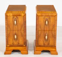 Superb Pair of Walnut Art Deco Bedside Cabinets (2 of 6) Superb Pair of Walnut Art Deco Bedside Cabinets (2 of 6)