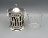 Antique English Silver Plate & Cut Glass Biscuit Barrel / Ice Bucket (3 of 6) Antique English Silver Plate & Cut Glass Biscuit Barrel / Ice Bucket (3 of 6)