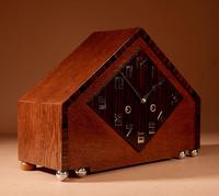 Very Stylish Typical Art Deco Amsterdam School Oak & Macassar Ebony / Coromandel Mantel Clock (5 of 7) Very Stylish Typical Art Deco Amsterdam School Oak & Macassar Ebony / Coromandel Mantel Clock (5 of 7)