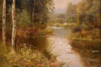 Oil Painting by John Bonny "Swans on the Water" & "Ducks on the Mill" (7 of 8) Oil Painting by John Bonny "Swans on the Water" & "Ducks on the Mill" (7 of 8)