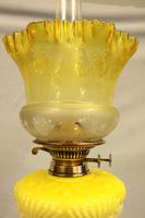 Antique Victorian Yellow Glass Oil Lamp (12 of 12) Antique Victorian Yellow Glass Oil Lamp (12 of 12)