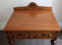 Victorian Pitch Pine Highly Decorated Side Table (7 of 8) Victorian Pitch Pine Highly Decorated Side Table (7 of 8)