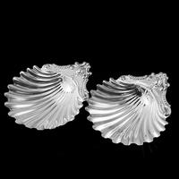 Antique Victorian Solid Silver Pair of Butter Dishes, Shell Design - Josiah Williams & Co 1894 (9 of 13) Antique Victorian Solid Silver Pair of Butter Dishes, Shell Design - Josiah Williams & Co 1894 (9 of 13)