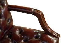 Leather Upholstered Mahogany Desk Chair (6 of 9) Leather Upholstered Mahogany Desk Chair (6 of 9)