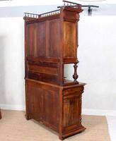 Large German Carved Walnut Bookcase Cabinet 19th Century (12 of 14) Large German Carved Walnut Bookcase Cabinet 19th Century (12 of 14)