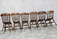 Set of 6 Antique Spindleback Kitchen / Dining Chairs (7 of 8) Set of 6 Antique Spindleback Kitchen / Dining Chairs (7 of 8)