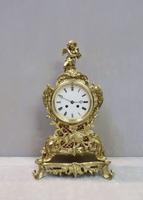 French Rococo Style Brass & Gilt Mantel Clock by Japy Freres (2 of 10) French Rococo Style Brass & Gilt Mantel Clock by Japy Freres (2 of 10)