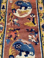 Antique Chinese Ningxia Rug 1.61m x 0.74m (4 of 9) Antique Chinese Ningxia Rug 1.61m x 0.74m (4 of 9)