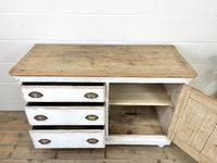 Distressed Antique Pine Cupboard with Painted Base (7 of 10) Distressed Antique Pine Cupboard with Painted Base (7 of 10)