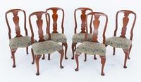 Set of 6 Queen Anne Style Cherry Dining Chairs c.1920
