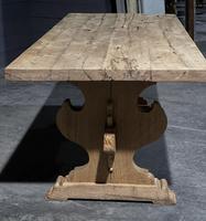 Large Rustic Bleached Oak Farmhouse Refectory Dining Table (4 of 25) Large Rustic Bleached Oak Farmhouse Refectory Dining Table (4 of 25)