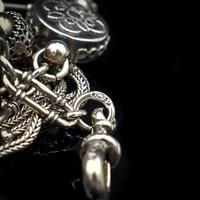 Antique Victorian Sterling Silver Albertina Albert Watch Chain Bracelet with Tassel and Drum Charm (3 of 14) Antique Victorian Sterling Silver Albertina Albert Watch Chain Bracelet with Tassel and Drum Charm (3 of 14)