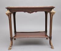 19th Century French Mahogany & Marble Top Occasional Table (4 of 12) 19th Century French Mahogany & Marble Top Occasional Table (4 of 12)
