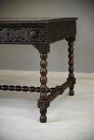 Antique Anglo Indian Carved Padouk Library Table (16 of 34) Antique Anglo Indian Carved Padouk Library Table (16 of 34)
