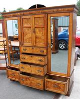 1900's Large Well Fitted Burr Oak Compactum Wardrobe (3 of 6) 1900's Large Well Fitted Burr Oak Compactum Wardrobe (3 of 6)