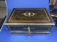 19th Century French Ebonised Fruitwood Jewellery Box (16 of 18) 19th Century French Ebonised Fruitwood Jewellery Box (16 of 18)