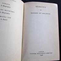 1938 1st Edition Rebecca by Daphne Du Maurier - Original Publishers Binding (2 of 4) 1938 1st Edition Rebecca by Daphne Du Maurier - Original Publishers Binding (2 of 4)