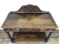 Victorian Gothic Oak Side Table with Green Man Details (3 of 17) Victorian Gothic Oak Side Table with Green Man Details (3 of 17)