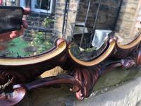 Antique Carved Walnut & Gilt Wall Mirror (5 of 7) Antique Carved Walnut & Gilt Wall Mirror (5 of 7)