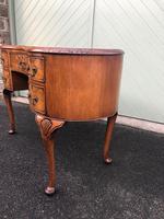 Antique Walnut & Burr Walnut Kidney Shaped Desk (13 of 13) Antique Walnut & Burr Walnut Kidney Shaped Desk (13 of 13)