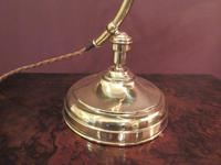 Antique Edwardian Polished Brass Adjustable Desk Lamp (5 of 6) Antique Edwardian Polished Brass Adjustable Desk Lamp (5 of 6)