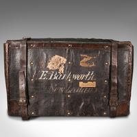 Vintage Overseas Voyage Trunk, English, Leather, Travel Case, Luggage c.1930 (6 of 12) Vintage Overseas Voyage Trunk, English, Leather, Travel Case, Luggage c.1930 (6 of 12)
