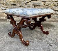 Victorian Mahogany X-Frame Stool (8 of 15) Victorian Mahogany X-Frame Stool (8 of 15)