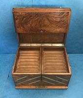 Victorian Brassbound Walnut Cigar Box (5 of 19) Victorian Brassbound Walnut Cigar Box (5 of 19)