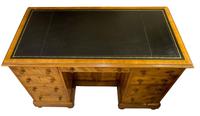 Quilted Birch Kneehole Desk (5 of 8) Quilted Birch Kneehole Desk (5 of 8)