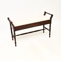 Antique Victorian Duet Piano Stool