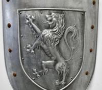 19th Century French Arts and Crafts Hand Made Curved Steel Shield (5 of 5) 19th Century French Arts and Crafts Hand Made Curved Steel Shield (5 of 5)