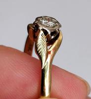 Mid 20th Century 18ct Gold Diamond Engagement Solitaire Ring Size O (10 of 11) Mid 20th Century 18ct Gold Diamond Engagement Solitaire Ring Size O (10 of 11)