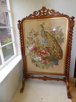 Large 19th Century Needlepoint Fire Screen (10 of 10) Large 19th Century Needlepoint Fire Screen (10 of 10)