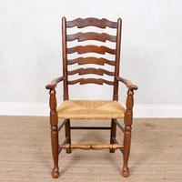 6 Oak Elm Rushwork Country Dining Chairs (6 of 10) 6 Oak Elm Rushwork Country Dining Chairs (6 of 10)