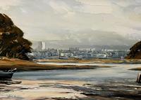 Edward Elliot (1850-1916) Superb Vintage Fishing Estuary Landscape Oil Painting (8 of 12) Edward Elliot (1850-1916) Superb Vintage Fishing Estuary Landscape Oil Painting (8 of 12)