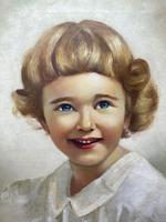 20th Century Oil Painting Portrait Girl With Curly Hair "The Happy Smile" (5 of 19) 20th Century Oil Painting Portrait Girl With Curly Hair "The Happy Smile" (5 of 19)