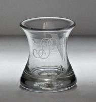 Late Georgian, Masonic Engraved Small Firing Glass (3 of 5) Late Georgian, Masonic Engraved Small Firing Glass (3 of 5)