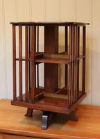 Edwardian Small Proportioned Low Mahogany Revolving Bookcase (4 of 10) Edwardian Small Proportioned Low Mahogany Revolving Bookcase (4 of 10)