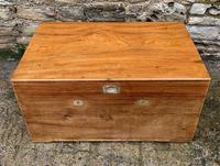 Antique Camphor Wood Military Trunk Chest (19 of 19) Antique Camphor Wood Military Trunk Chest (19 of 19)