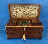 George III Mahogany Twin Canister Tea Caddy (12 of 17) George III Mahogany Twin Canister Tea Caddy (12 of 17)