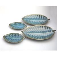 A Retro Set 4X Novelty Studio Pottery Leaf Plates Surrey Ceramics 1960's (2 of 11) A Retro Set 4X Novelty Studio Pottery Leaf Plates Surrey Ceramics 1960's (2 of 11)