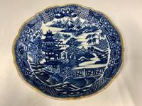Antique Caughley Porcelain Deep Saucer c.1795 (4 of 6) Antique Caughley Porcelain Deep Saucer c.1795 (4 of 6)