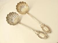 Lovely Pair of Victorian Silver Small Ladles H.J. Lias & Sons, London 1872 (3 of 6) Lovely Pair of Victorian Silver Small Ladles H.J. Lias & Sons, London 1872 (3 of 6)