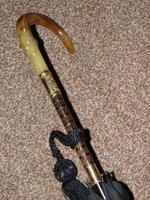 Antique Repousse Gold Plated Umbrella with Black Canopy by Kendall (13 of 16) Antique Repousse Gold Plated Umbrella with Black Canopy by Kendall (13 of 16)