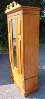 1920's Mirrored 1 Door Burr Walnut Wardrobe with Drawer (3 of 4) 1920's Mirrored 1 Door Burr Walnut Wardrobe with Drawer (3 of 4)