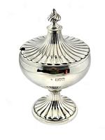 Edwardian Silver Lidded Sugar Bowl, London 1910