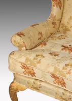 Early 20th Century Giltwood Wing Chair on Well-carved Cabriole Supports (6 of 6) Early 20th Century Giltwood Wing Chair on Well-carved Cabriole Supports (6 of 6)