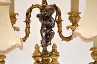 Antique French Gilt Metal Candelabra Table Lamp (7 of 9) Antique French Gilt Metal Candelabra Table Lamp (7 of 9)